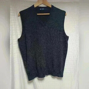 J.Crew V neck 💯 Merino Wool Sweater Vest.  Men's size L